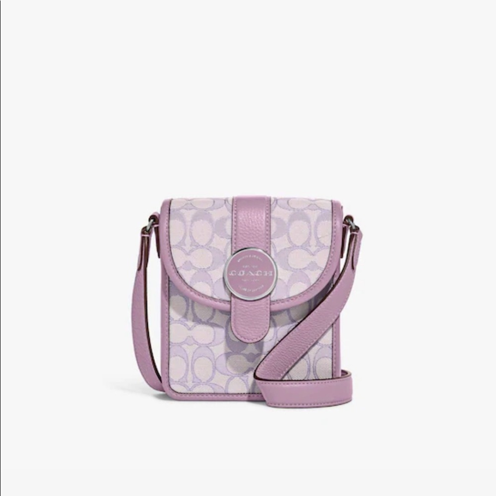 North/South Lonnie Crossbody in Signature Jacquard